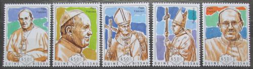 Poštovní známky Guinea-Bissau 2014 Papež František Mi# 7158-62 Kat 14€