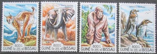 Poštovní známky Guinea-Bissau 2015 Vzácná fauna Mi# 7697-7700 Kat 13€