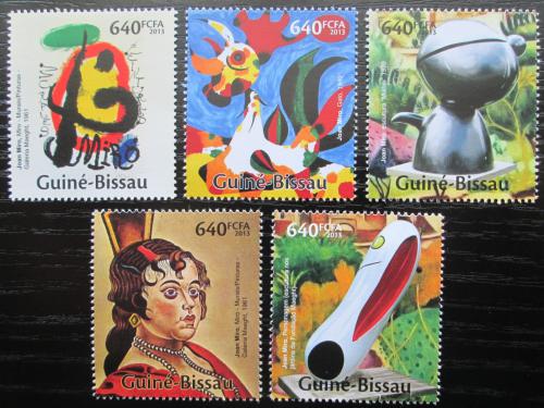Poštovní známky Guinea-Bissau 2013 Umìní, Joan Miró Mi# 6742-46 Kat 13€