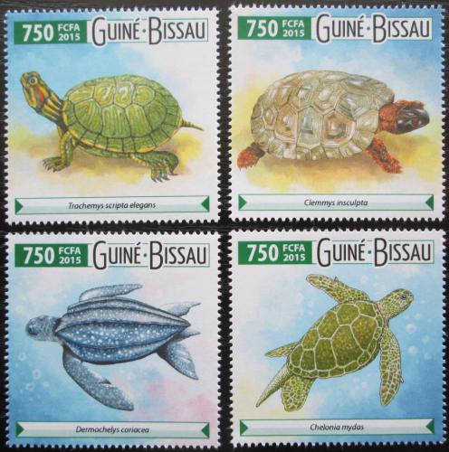 Poštovní známky Guinea-Bissau 2015 Želvy Mi# 8021-24 Kat 12€