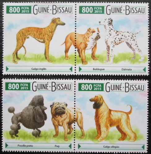 Poštovní známky Guinea-Bissau 2015 Psi Mi# 8040-43 Kat 12€