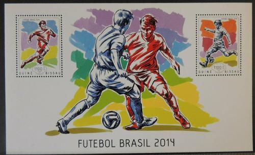 Poštovní známky Guinea-Bissau 2014 MS ve fotbale Mi# Block 1240 Kat 8.50€