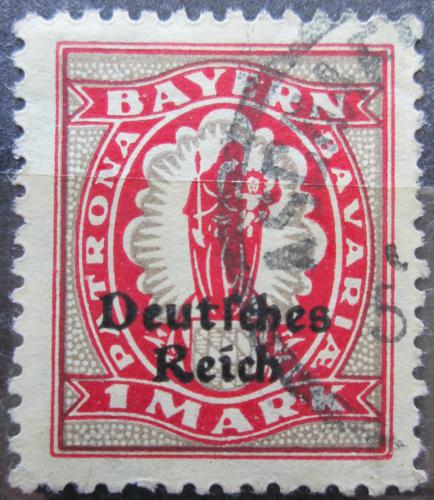 Poštovní známka Nìmecko 1920 Patronka Bavorska pøetisk Mi# 129