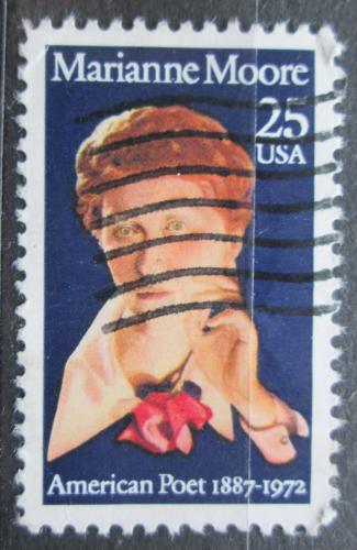 Poštovní známka USA 1990 Marianne Moore, spisovatelka Mi# 2083