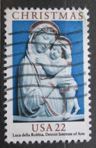 Poštovní známka USA 1985 Vánoce, socha, Luca della Robbia Mi# 1778