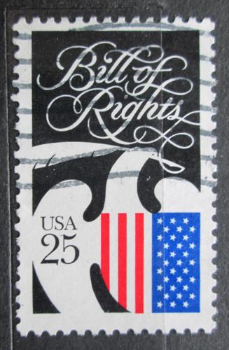 Poštovní známka USA 1989 Listina práv, 200. výroèí Mi# 2050