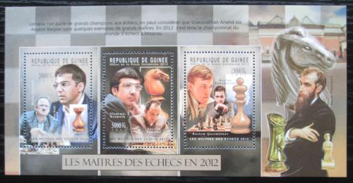Poštovní známky Guinea 2012 Slavní šachisti Mi# 9316-18 Kat 16€