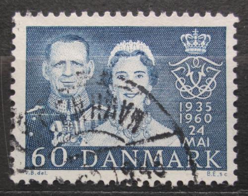 Poštovní známka Dánsko 1960 Královský pár Mi# 382
