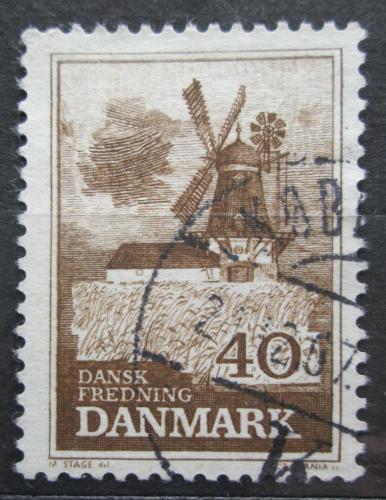 Poštovní známka Dánsko 1965 Vìtrný mlýn Bogø Mi# 437