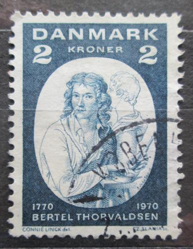 Poštovní známka Dánsko 1970 Bertel Thorvaldsen, sochaø Mi# 506
