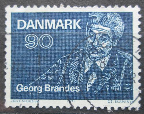 Poštovní známka Dánsko 1971 Georg Brandes, spisovatel Mi# 518