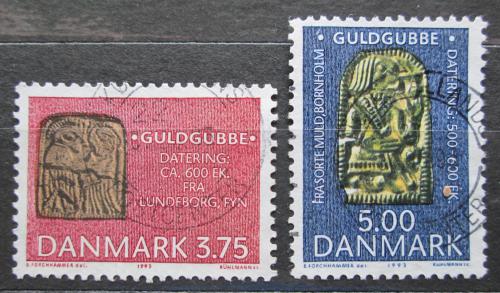 Poštovní známka Dánsko 1993 Archeologické nálezy Mi# 1046-47
