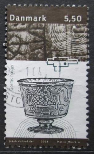 Poštovní známka Dánsko 2003 Støíbrný kalich krále Gorma Mi# 1351