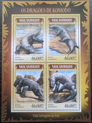 Poštovní známky Mosambik 2014 Varani Mi# 7270-73 Kat 11€