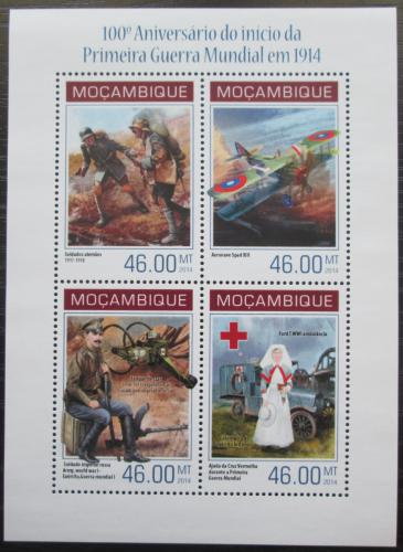 Poštovní známky Mosambik 2014 První svìtová válka Mi# 7125-28 Kat 11€