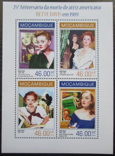 Poštovní známka Mosambik 2014 Bette Davis, hereèka Mi# 7205-08 Kat 11€