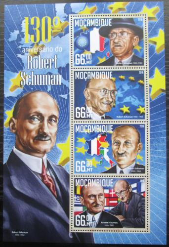 Poštovní známky Mosambik 2016 Robert Schuman, politik Mi# 8499-8502 Kat 15€