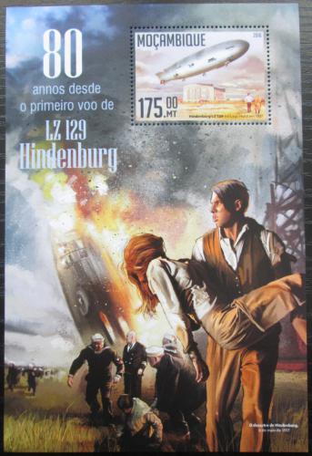 Poštovní známka Mosambik 2016 Vzducholoï Hindenburg LZ 129 Mi# Block 1150 Kat 10€