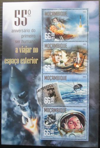 Poštovní známky Mosambik 2016 Jurij Gagarin Mi# 8569-72 Kat 15€