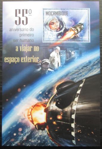 Poštovní známka Mosambik 2016 Jurij Gagarin Mi# Block 1154 Kat 10€