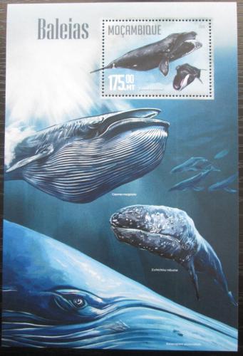 Poštovní známka Mosambik 2016 Velryby Mi# Block 1131 Kat 10€