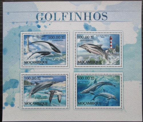 Poštovní známky Mosambik 2016 Delfíni Mi# 8954-57 Kat 22€