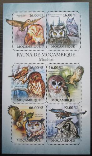 Poštovní známky Mosambik 2011 Sovy Mi# 4910-15 Kat 12€