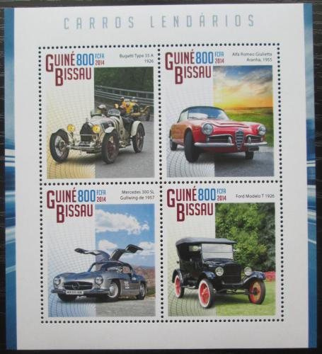 Poštovní známky Guinea-Bissau 2014 Klasické automobily Mi# 7483-86 Kat 13€