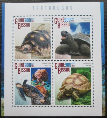 Poštovní známky Guinea-Bissau 2014 Želvy Mi# 7537-40 Kat 14€