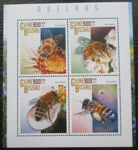 Poštovní známky Guinea-Bissau 2015 Vèely Mi# 7566-69 Kat 14€