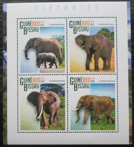 Poštovní známky Guinea-Bissau 2015 Sloni Mi# 7586-89 Kat 13€