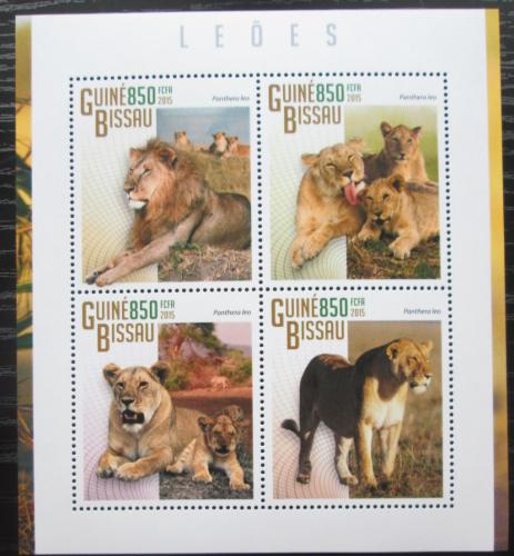 Poštovní známky Guinea-Bissau 2015 Lvi Mi# 7611-14 Kat 14€