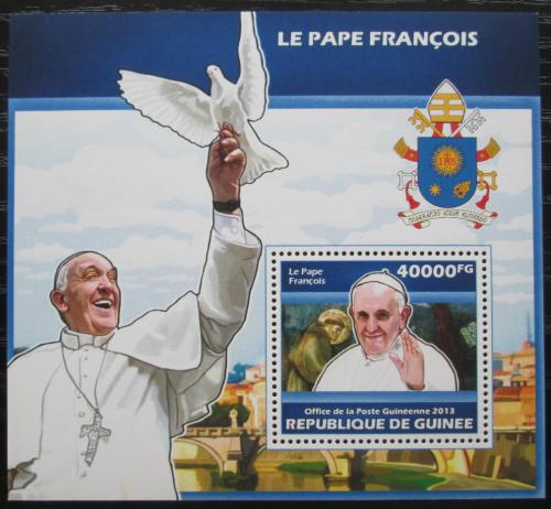 Poštovní známka Guinea 2013 Papež František Mi# Block 2324 Kat 16€