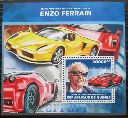 Poštovní známka Guinea 2013 Auta Ferrari Mi# Block 2319 Kat 16€