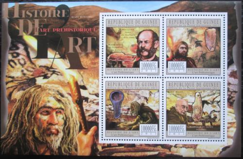 Poštovní známky Guinea 2011 Prehistorické umìní Mi# 8758-61 Kat 16€