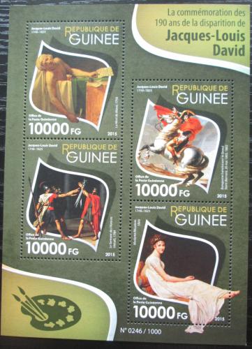 Poštovní známky Guinea 2015 Umìní, Jacques-Louis David Mi# 11493-96 Kat 16€