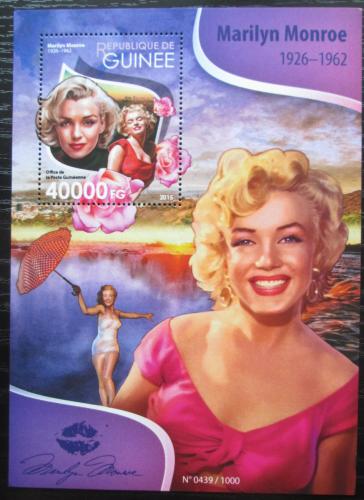 Poštovní známka Guinea 2015 Marilyn Monroe Mi# Block 2597 Kat 16€