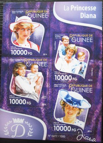 Poštovní známky Guinea 2015 Princezna Diana Mi# 11513-16 Kat 16€