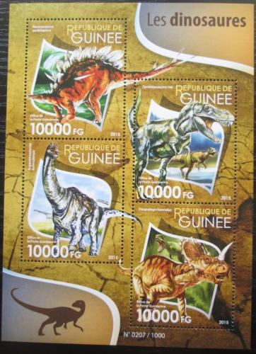 Poštovní známky Guinea 2015 Dinosauøi Mi# 11423-26 Kat 16€