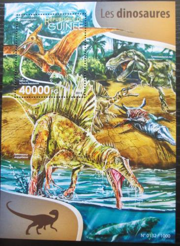 Poštovní známka Guinea 2015 Dinosauøi Mi# Block 2581 Kat 16€