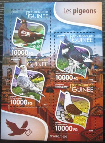 Poštovní známky Guinea 2015 Holubi Mi# 11433-36 Kat 16€