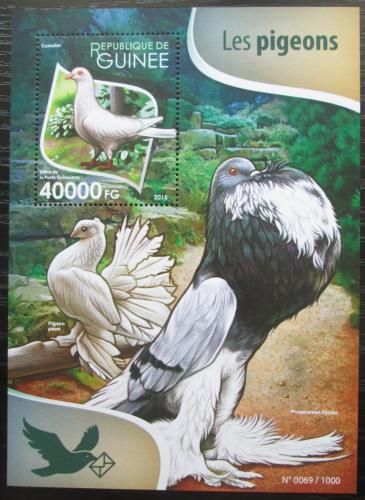 Poštovní známka Guinea 2015 Holubi Mi# Block 2583 Kat 16€