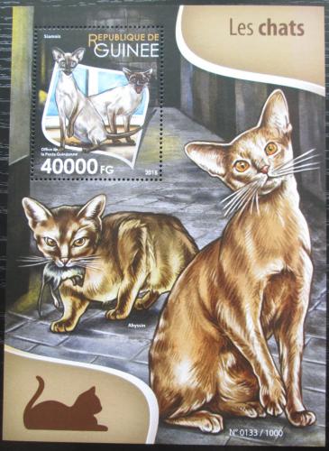 Poštovní známka Guinea 2015 Koèky Mi# Block 2587 Kat 16€