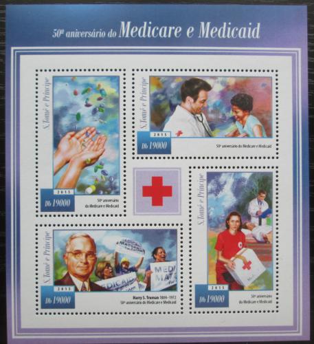Poštovní známky Svatý Tomáš 2015 Medicare a Medicaid Mi# 6055-58 Kat 7.50€