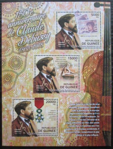 Poštovní známky Guinea 2012 Claude Debussy, skladatel Mi# 9208-10 Kat 16€