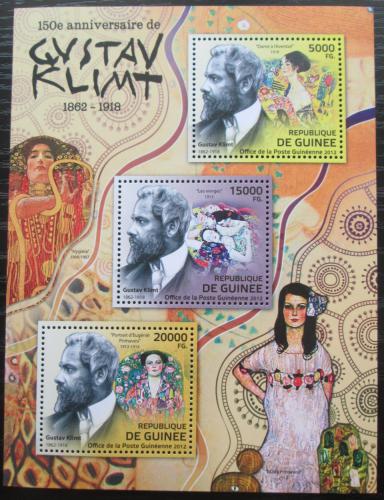 Poštovní známky Guinea 2012 Umìní, Gustav Klimt Mi# 9212-14 Kat 16€