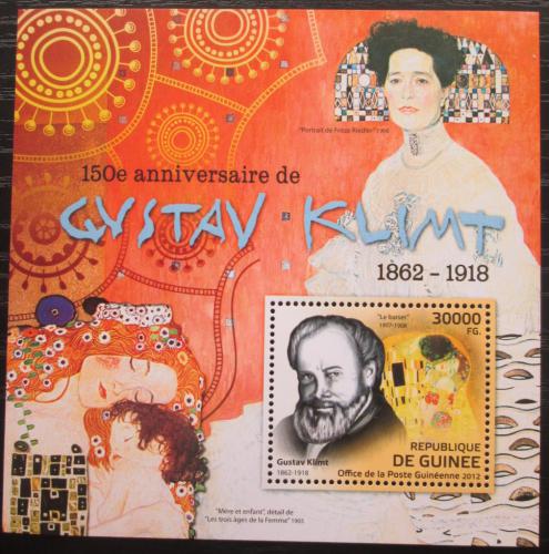 Poštovní známka Guinea 2012 Umìní, Gustav Klimt Mi# Block 2092 Kat 12€