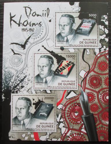 Poštovní známky Guinea 2012 Daniil Charms, spisovatel Mi# 9236-38 Kat 16€