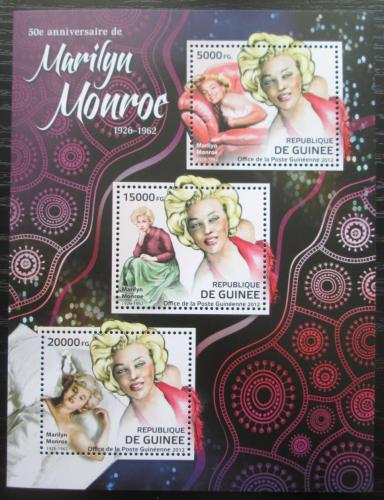 Poštovní známky Guinea 2012 Marilyn Monroe Mi# 9240-42 Kat 16€