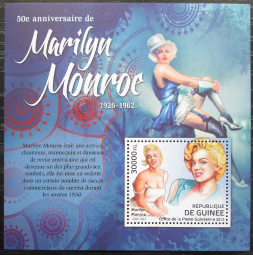 Poštovní známka Guinea 2012 Marilyn Monroe Mi# Block 2099 Kat 12€